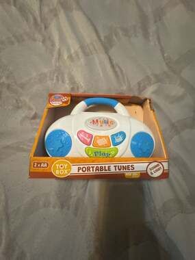 Toy Box Portable Tunes Musical Toy Sound and Light